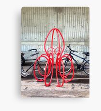 Octopus Bicycle Friend Leinwanddruck