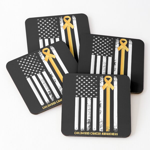 Item preview, Gold ribbon in a flag designed and sold by Kentkroon.