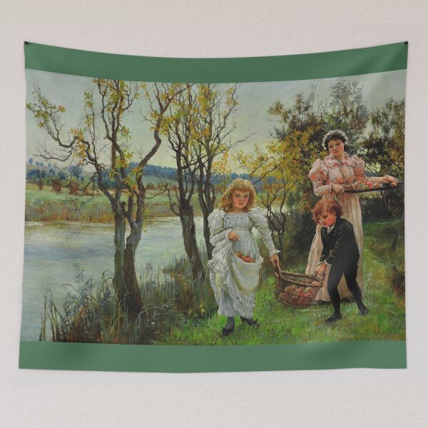 Item preview, The apple pickers vintage art by Alice Havers designed and sold by Vintage Designs +.