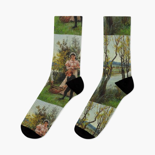 Item preview, The apple pickers vintage art by Alice Havers designed and sold by Vintage Designs +.