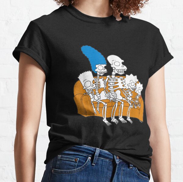 The Simpsonzz Skeletons Treehouse of Horror Couch Classic T-Shirt