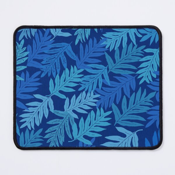 Hawaiian Laua'e Fern-blue Mouse Pad