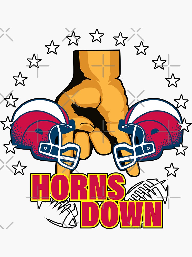 "Horns Down Hand Sign Worth the Penalty" Sticker for Sale by edhie815