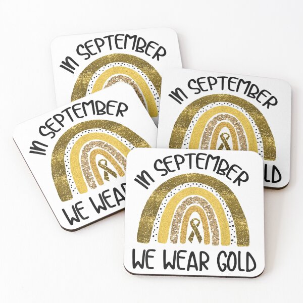 Item preview, In September We Wear Gold Childhood Cancer awareness designed and sold by Kentkroon.