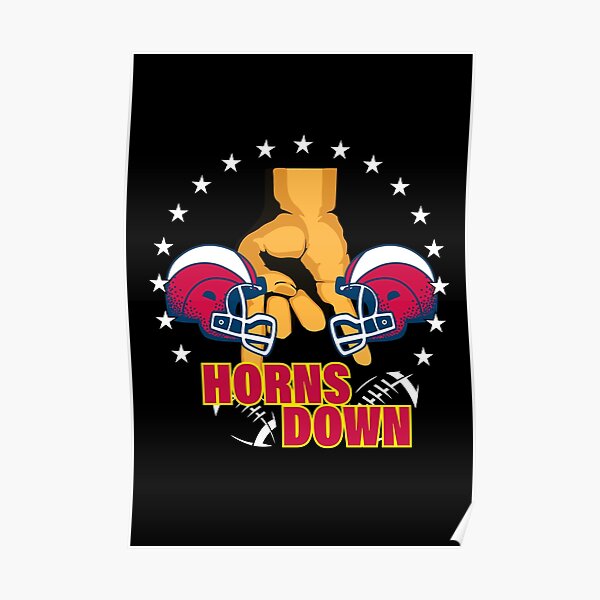 "Horns Down Hand Sign Worth the Penalty" Poster for Sale by edhie815