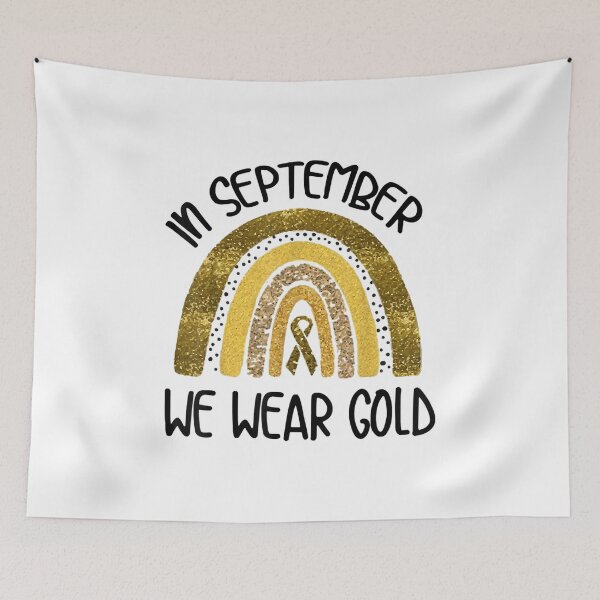 Item preview, In September We Wear Gold Childhood Cancer awareness designed and sold by Kentkroon.