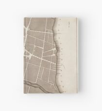 Map of Hartford 1824 Hardcover Journal