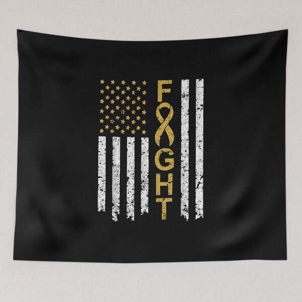 Item preview, Childhood Cancer Awareness American Flag Distresse designed and sold by Kentkroon.