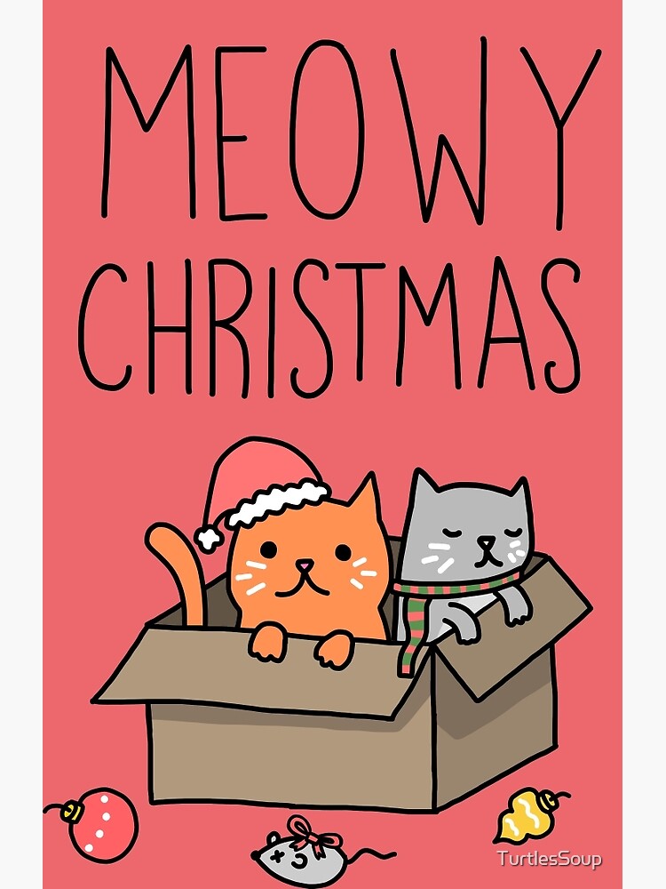 Meowy Christmas Cat Holiday Pun by TurtlesSoup