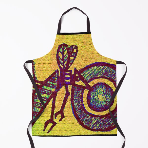 Item preview, African Contemporary Artwork Painting of The Bee in Yellow and Blue designed and sold by Tony Cisse.