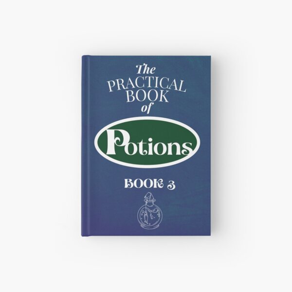 Vista previa del artículo con la obra «Libro práctico de pociones de la Academia de Cackle», diseñado y vendido por Rogdall.