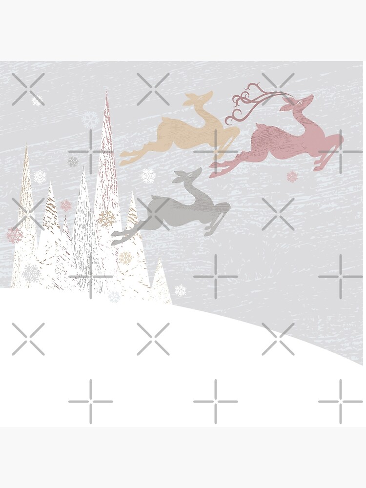 Flying Christmas Deer by rusanovska