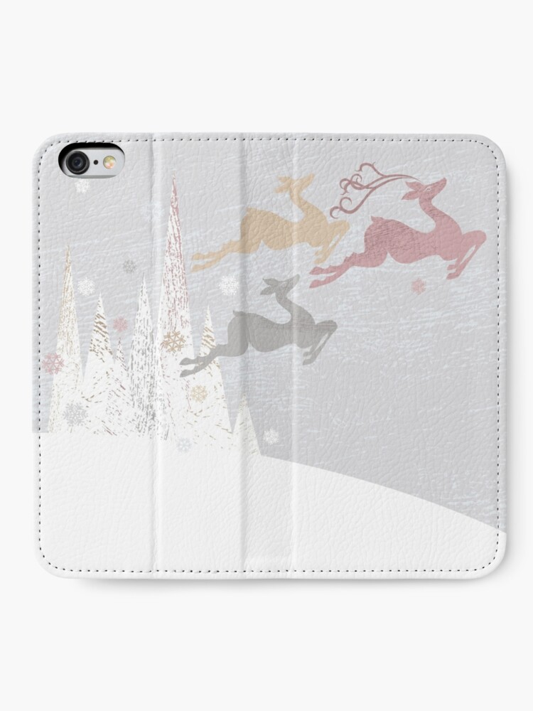 Alternate view of Flying Christmas Deer iPhone Wallet