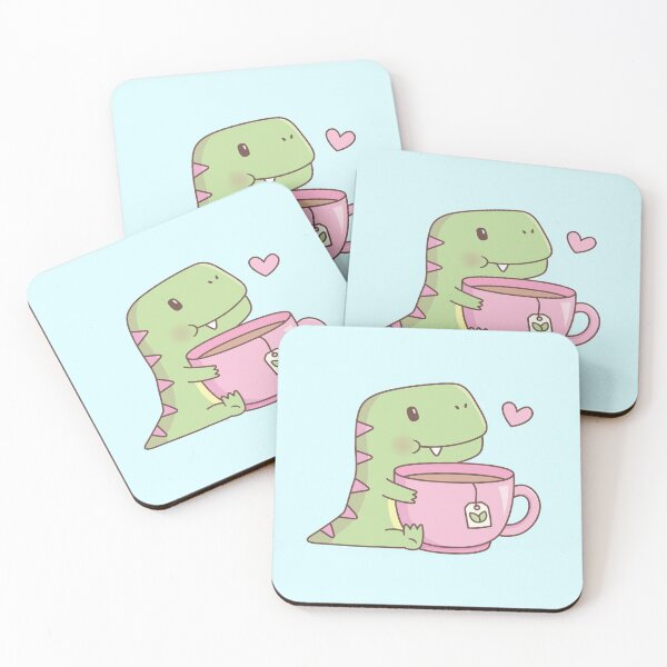 Item preview, Cute Little Dino Hugging Teacup designed and sold by rustydoodle.