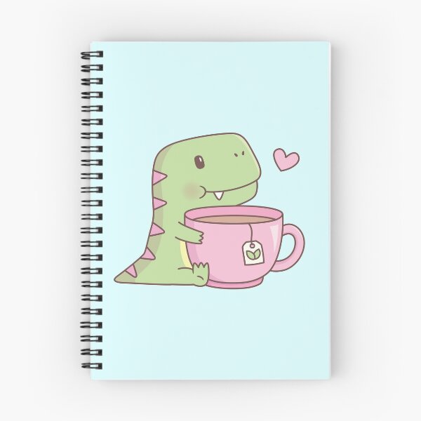 Item preview, Cute Little Dino Hugging Teacup designed and sold by rustydoodle.