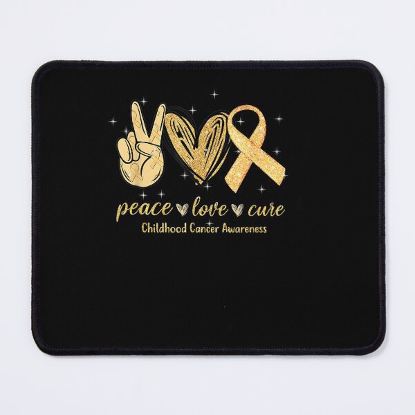 Item preview, Peace Love Cure Ribbon Childhood Cancer Awareness Gifts Idea designed and sold by Kentkroon.