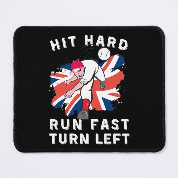 Item preview, Gift Men Baseball Uk Flag Hit Hard Run Fast Vintage Awesome For Movie Fan designed and sold by JeanneCartwrih.