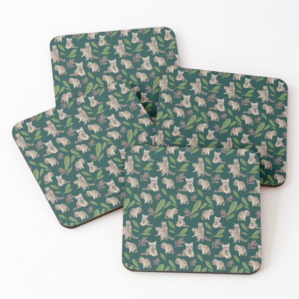 Item preview, RACOON PATTERN designed and sold by Catastroish.