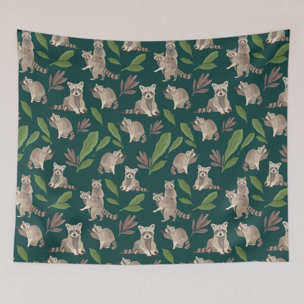Item preview, RACOON PATTERN designed and sold by Catastroish.