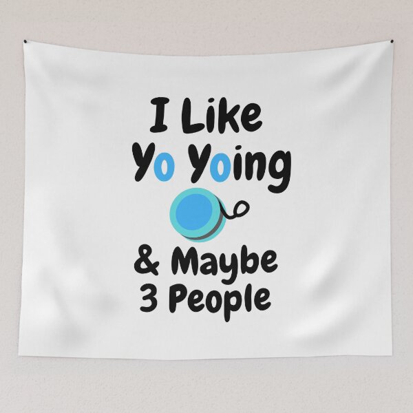 Item preview, I Like Yo Yoing & Maybe 3 People Funny T-shirt men gift women gift designed and sold by InnovantDesigns.