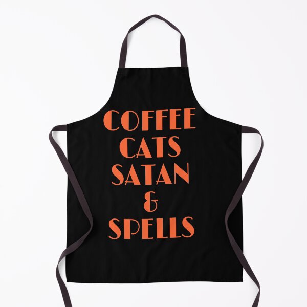 Item preview,  COFFEE CATS SATEN AND SPELLS ORANGE designed and sold by DemonicGloom.