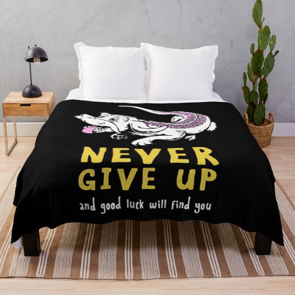 Item preview, Never Give Up - NeverEnding Design Story - And Good Luck Will Find You designed and sold by RuthMichael2.