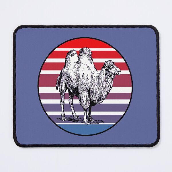 Item preview, Retro Style Sunset With Artistic Bactrian Camel designed and sold by taiche.