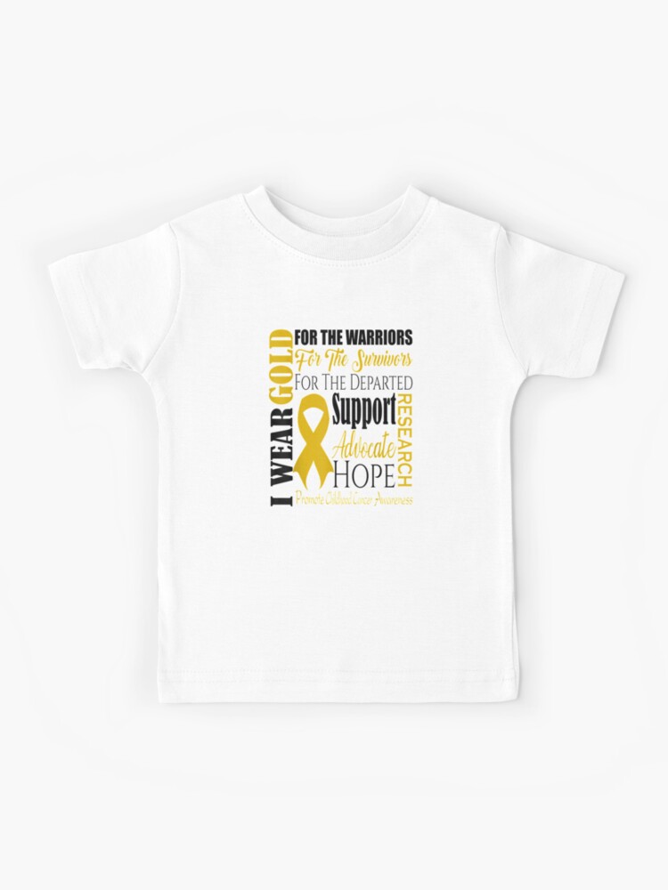 Childhood Cancer Awareness T Shirt Gold for a Child Fight T-Shirt