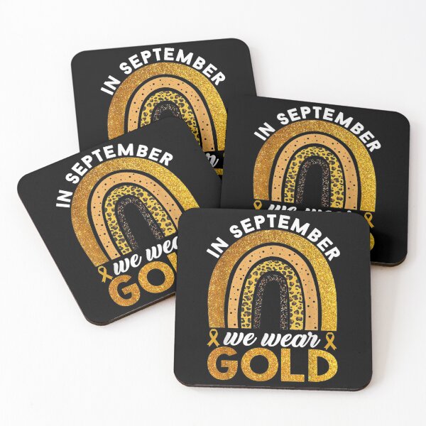Item preview, In September We Wear Gold Rainbow Childhood Cancer Awareness designed and sold by Kentkroon.
