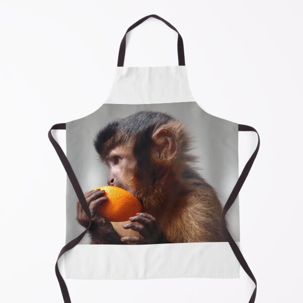 Item preview, monkey munching a piece of orange designed and sold by Gaylene Norton.