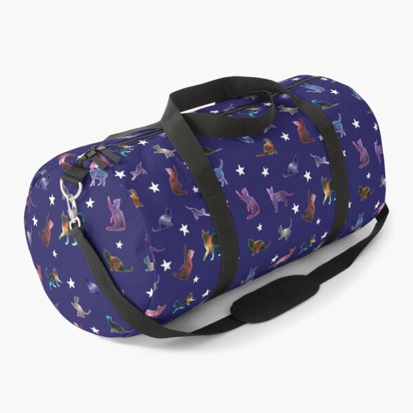 Item preview, Blue Space Cats & Stars Print designed and sold by KittyCatsJoy.