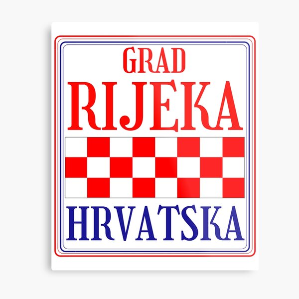 Croatian City of Rijeka Metal Print