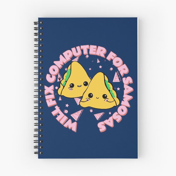 Item preview, Will Fix Computer for Samosas - programmer - nerd culture - pink, yellow and green designed and sold by hasbeenz.