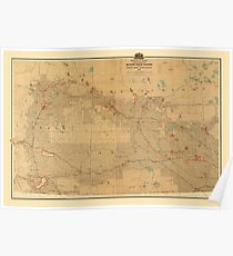Canadian Mounted Police Map Poster