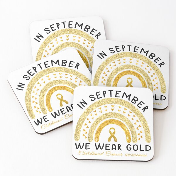 Item preview, In September We Wear Gold Childhood Cancer Awareness designed and sold by Kentkroon.