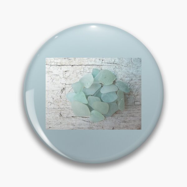 Item preview, Sea Foam Sea Glass on Weathered Wood Pale Turquoise designed and sold by Beachy.