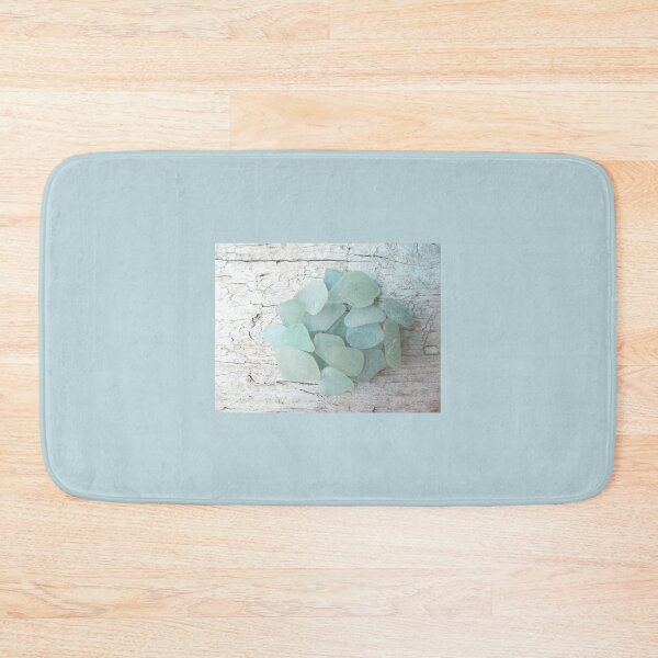 Item preview, Sea Foam Sea Glass on Weathered Wood Pale Turquoise designed and sold by Beachy.