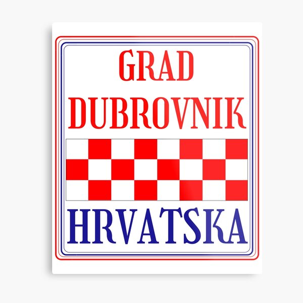 Croatian City of Dubrovnik Metal Print