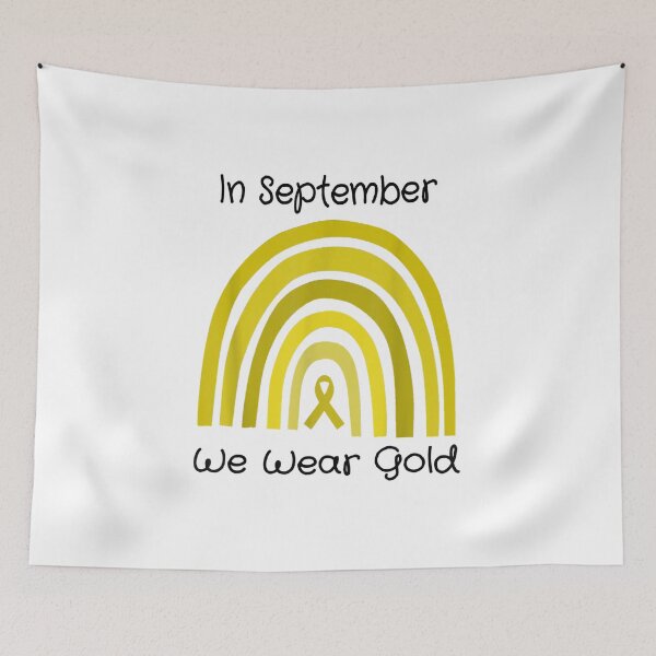 Item preview, In September We Wear Gold Childhood Cancer awareness gift designed and sold by Kentkroon.