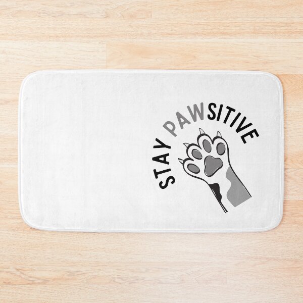 Item preview, Stay PAWsitive Positive - Word Pun designed and sold by offtza.
