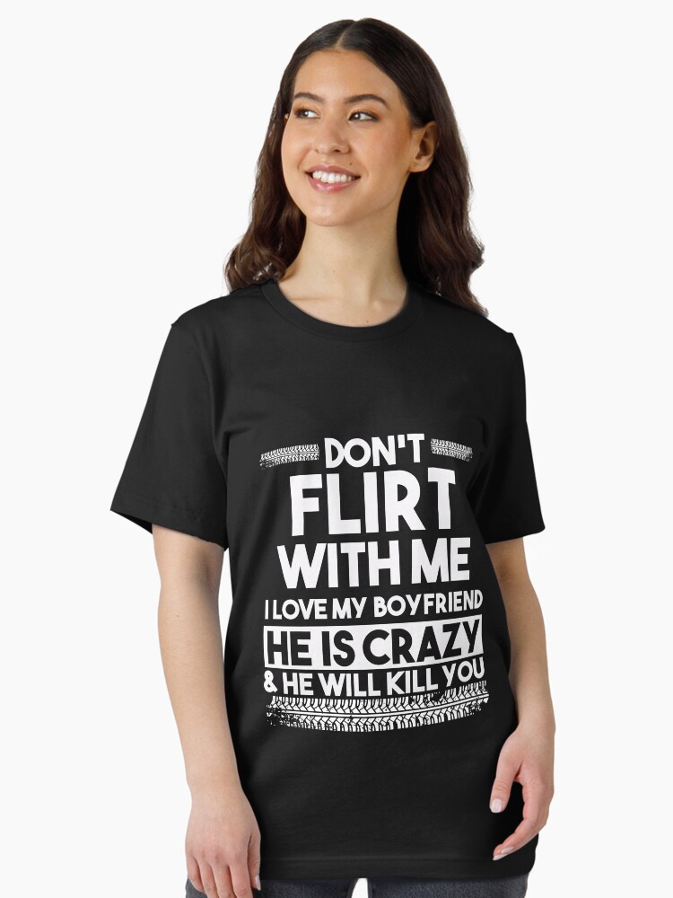 Crazy Nurse T-Shirt Don't Flirt With Me Tee For Boyfriends Crazy Nurse T-Shirt Don't Flirt With Me Tee For Boyfriends
