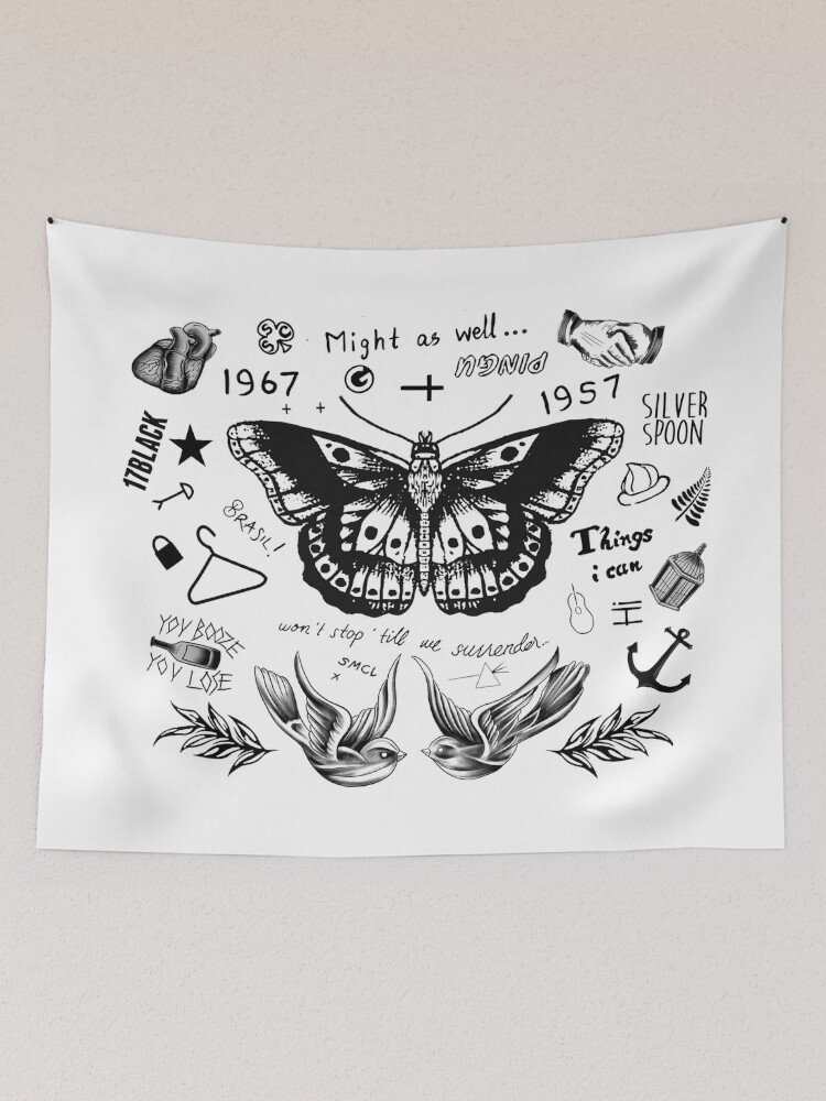 One direction best sale tattoo tapestry