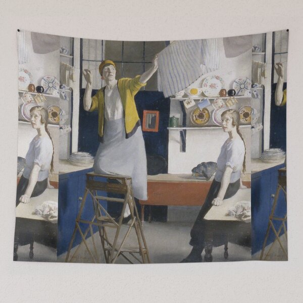 Item preview, Hanging out the laundry - Harold Riley designed and sold by Vintage Designs +.