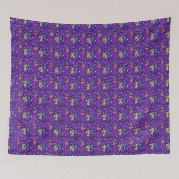 Item preview, Ice cream dreams | psychedelic green and purple designed and sold by ShinyBallArt.