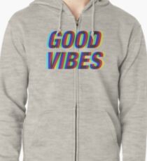 Gute Stimmung Techicolor Hoodie mit Reißverschluss