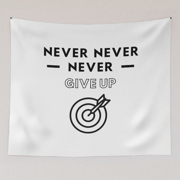 Item preview, Darts: Never never never give up designed and sold by TheGreenGoat.