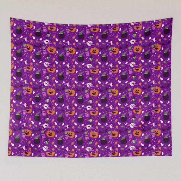 Item preview, Flat Halloween Pattern designed and sold by SamirElh77.