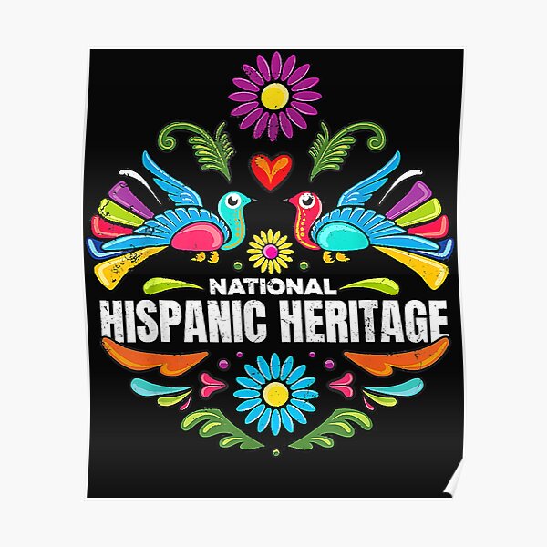 national hispanic heritage month rainbow Poster for Sale by michelin123