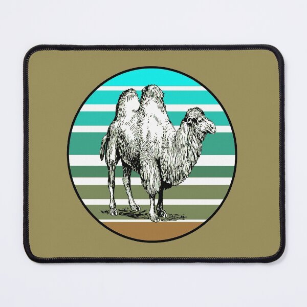 Item preview, Retro Style Sunset With Artistic Bactrian Camel designed and sold by taiche.