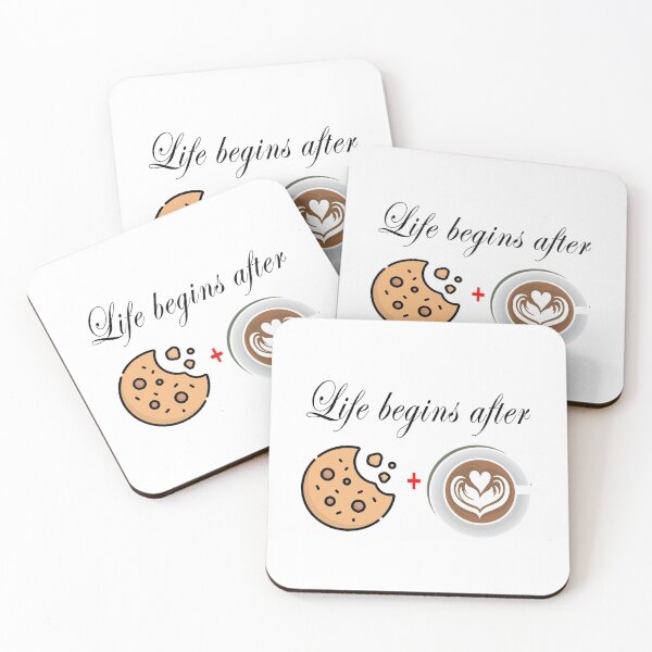 Item preview, Life begins after coffee and cookies 2 designed and sold by Nikmay Design.